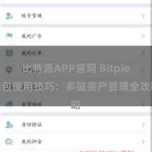 比特派APP官网 Bitpie钱包使用技巧：多链资产管理全攻略