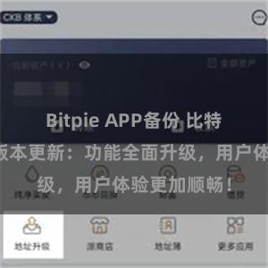 Bitpie APP备份 比特派钱包最新版本更新：功能全面升级，用户体验更加顺畅！