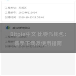 Bitpie中文 比特派钱包：新手下载及使用指南