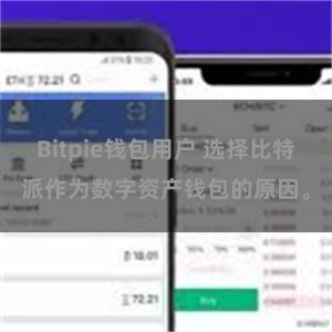 Bitpie钱包用户 选择比特派作为数字资产钱包的原因。