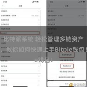 比特派系统 轻松管理多链资产，教你如何快速上手Bitpie钱包！