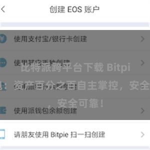 比特派跨平台下载 Bitpie钱包：资产百分之百自主掌控，安全可靠！