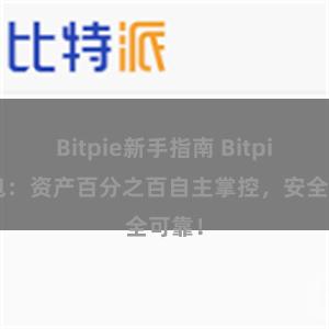 Bitpie新手指南 Bitpie钱包：资产百分之百自主掌控，安全可靠！