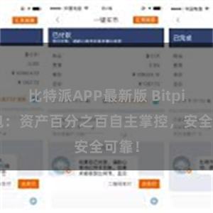 比特派APP最新版 Bitpie钱包：资产百分之百自主掌控，安全可靠！