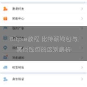 Bitpie教程 比特派钱包与其他钱包的区别解析