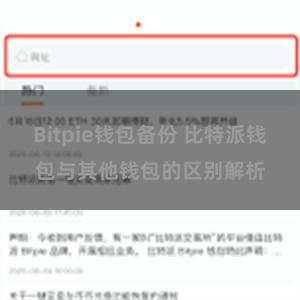 Bitpie钱包备份 比特派钱包与其他钱包的区别解析