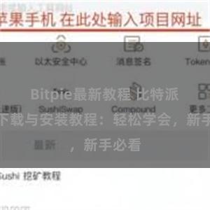 Bitpie最新教程 比特派钱包下载与安装教程：轻松学会，新手必看