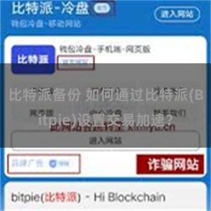 比特派备份 如何通过比特派(Bitpie)设置交易加速？