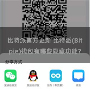 比特派官方更新 比特派(Bitpie)钱包有哪些隐藏功能？