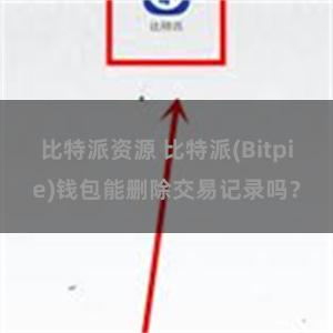 比特派资源 比特派(Bitpie)钱包能删除交易记录吗？